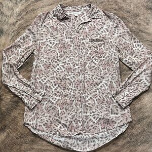 beachlunchlounge Leopard Print Button Down Shirt